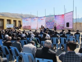 آیین کلنگ زنی دبستان شش کلاسه سراب شهرستان ایوان